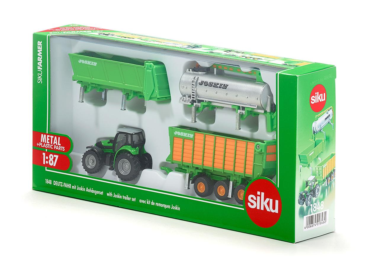 Produktbild SIKU 1848 Farmer - Traktor Deutz mit Joskin Anhängerset 2 von 2