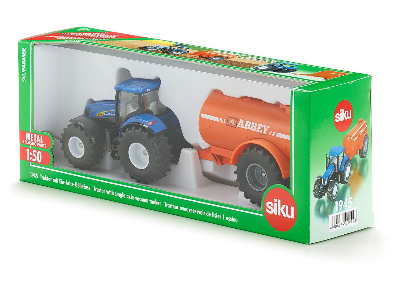 Produktbild SIKU 1945 Farmer - Traktor mit Ein-Achs-Güllefass 3 von 3
