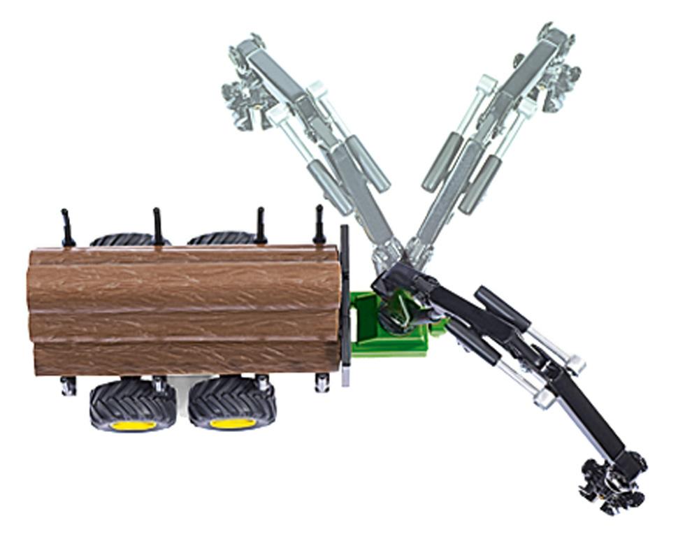 Produktbild SIKU 1954 Farmer - Traktor mit Forstanhänger 2 von 3