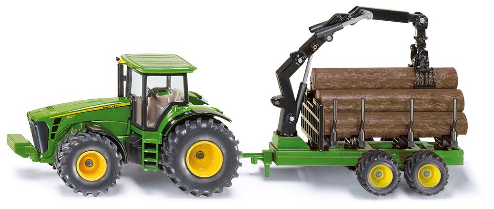 SIKU 1954 Farmer - Traktor mit Forstanhänger