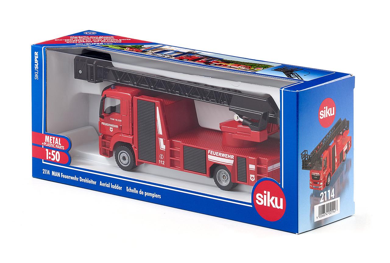 Produktbild SIKU 2114 Super - MAN Feuerwehr Drehleiter 2 von 2