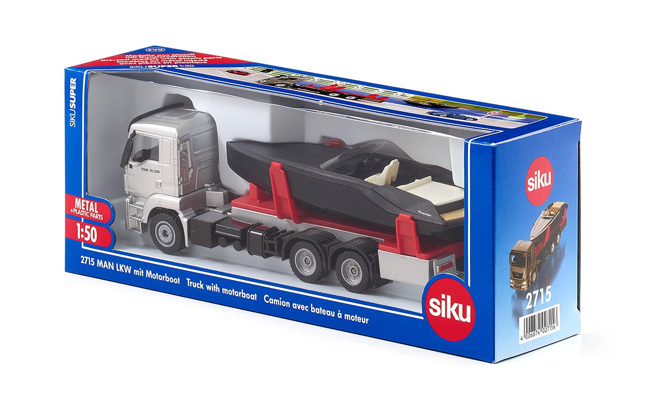 Produktbild SIKU 2715 Super - MAN LKW mit Motorboot 2 von 2