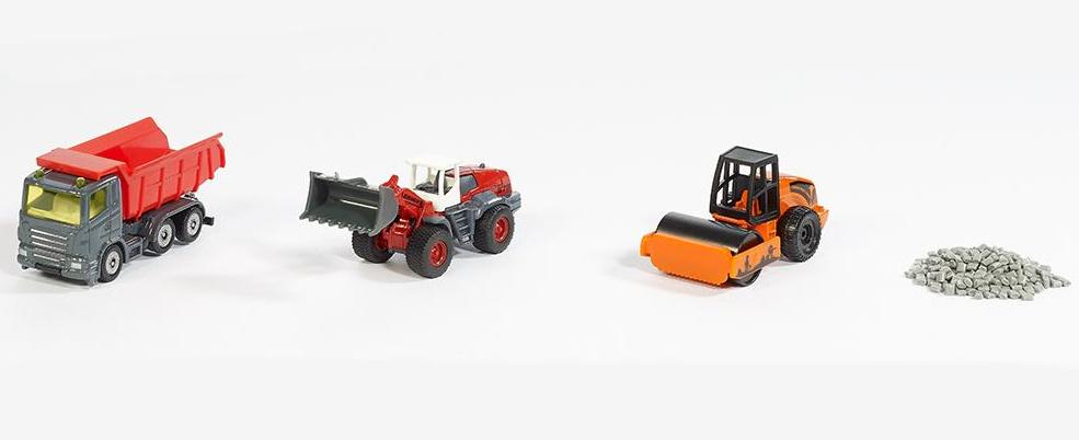 SIKU 6329 Super - Geschenkset Straßenbau