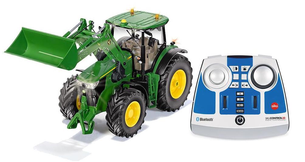 SIKU 6795 Control - John Deere 7310R mit Frontlader und Bluetooth- Fernsteuermodul