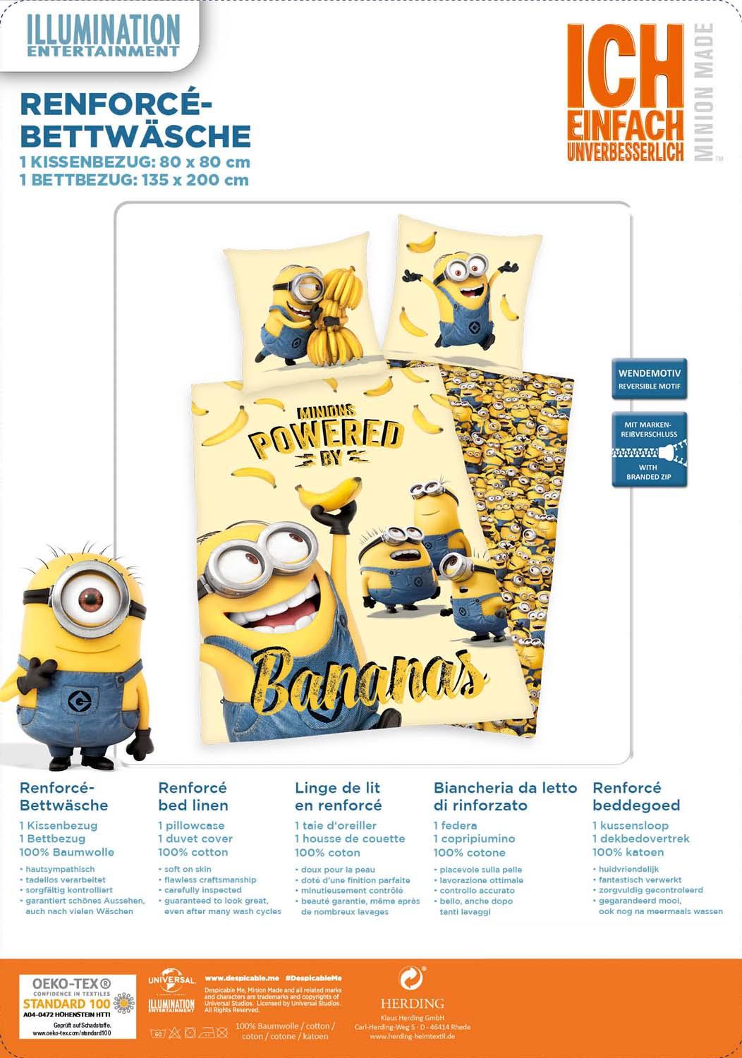 Produktbild Minions Kinderbettwäsche 80x80cm, 135x200cm 7 von 8