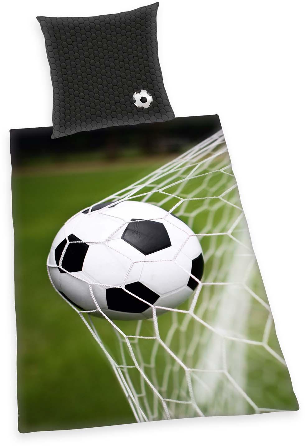 Produktbild Herding Young Collection Bettwäsche Fußball 80x80cm, 135x200cm 7 von 8