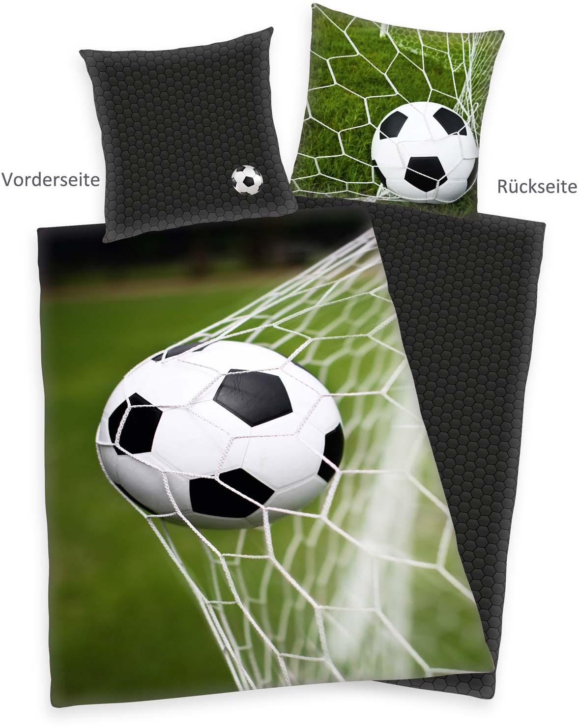 Produktbild Herding Young Collection Bettwäsche Fußball 80x80cm, 135x200cm 5 von 8
