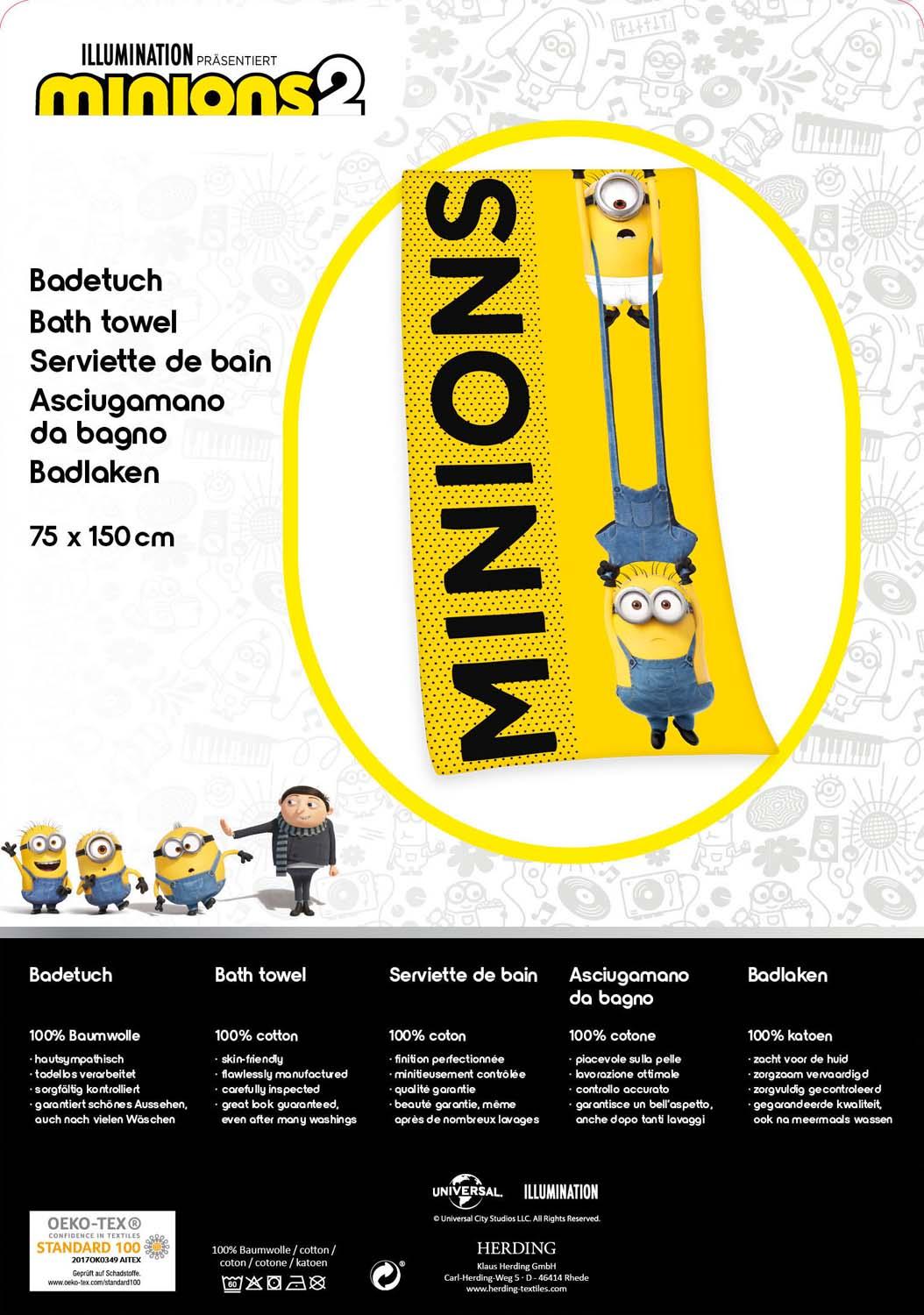 Produktbild Strandtuch Minions 2 75x150 cm 2 von 5