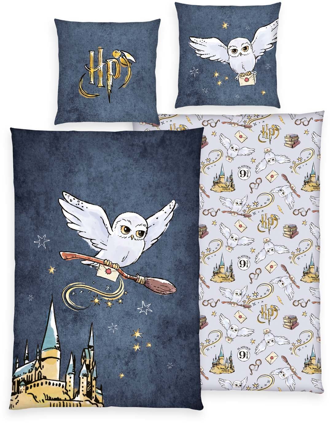 Harry Potter Kinderbettwäsche 80x80cm, 135x200 cm