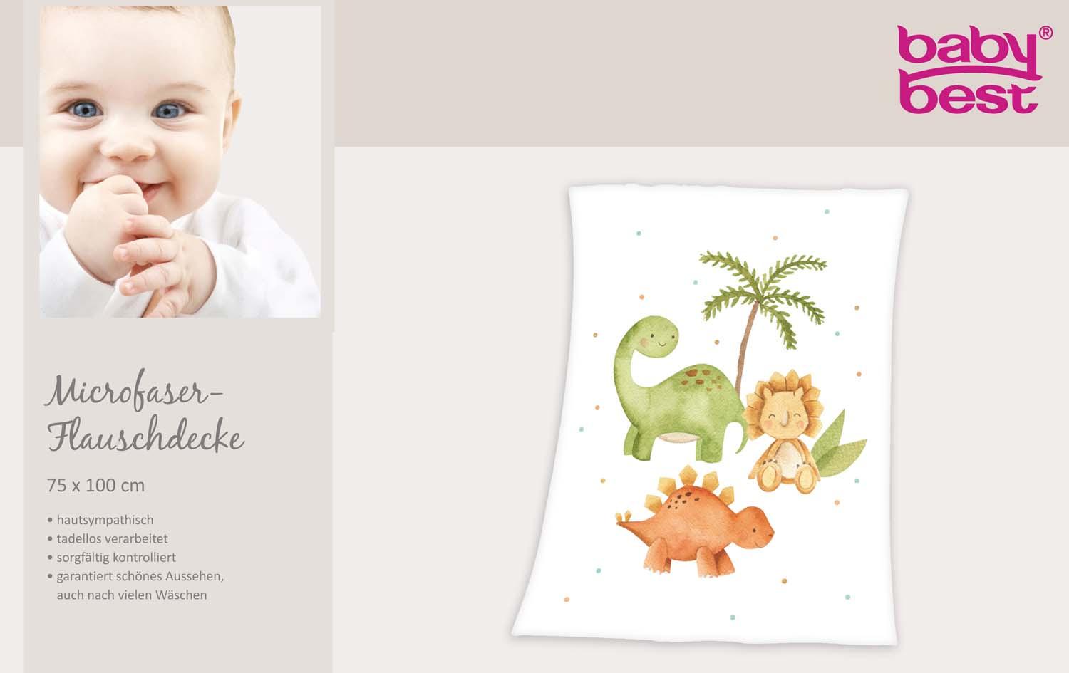 Produktbild BabyBest Microfaserflausch-Decke Dinos 7 von 7