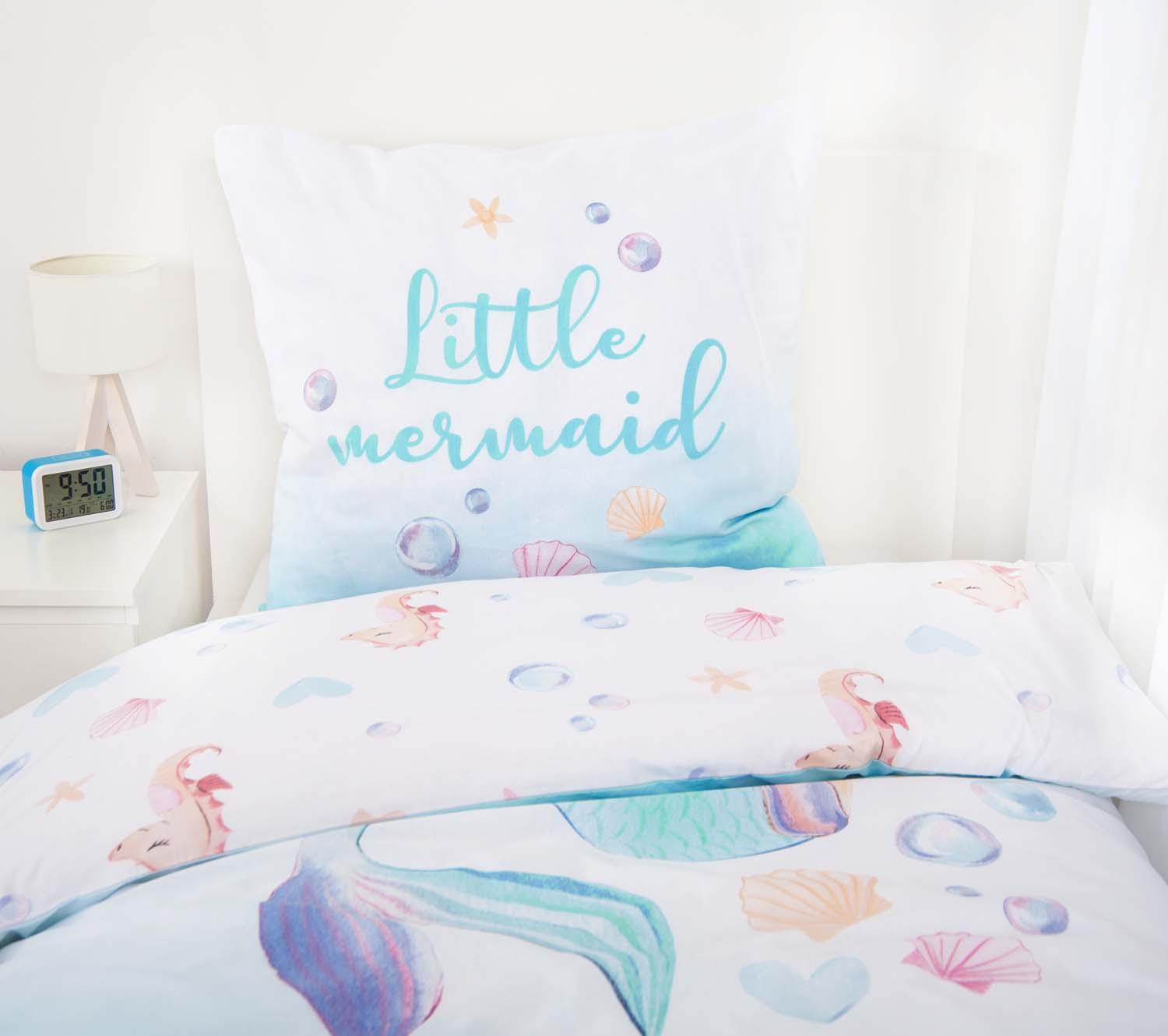 Produktbild Herding Young Collection Kinderbettwäsche Little Mermaid 80x80cm, 135x200cm 7 von 9