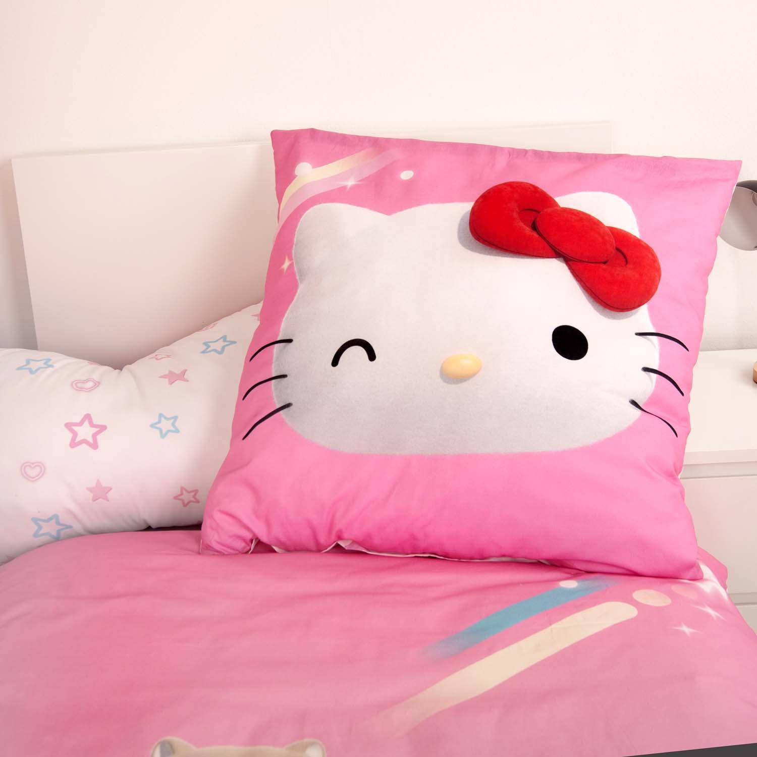 Produktbild Hello Kitty Kinderbettwäsche 80x80cm, 135x200cm 6 von 10