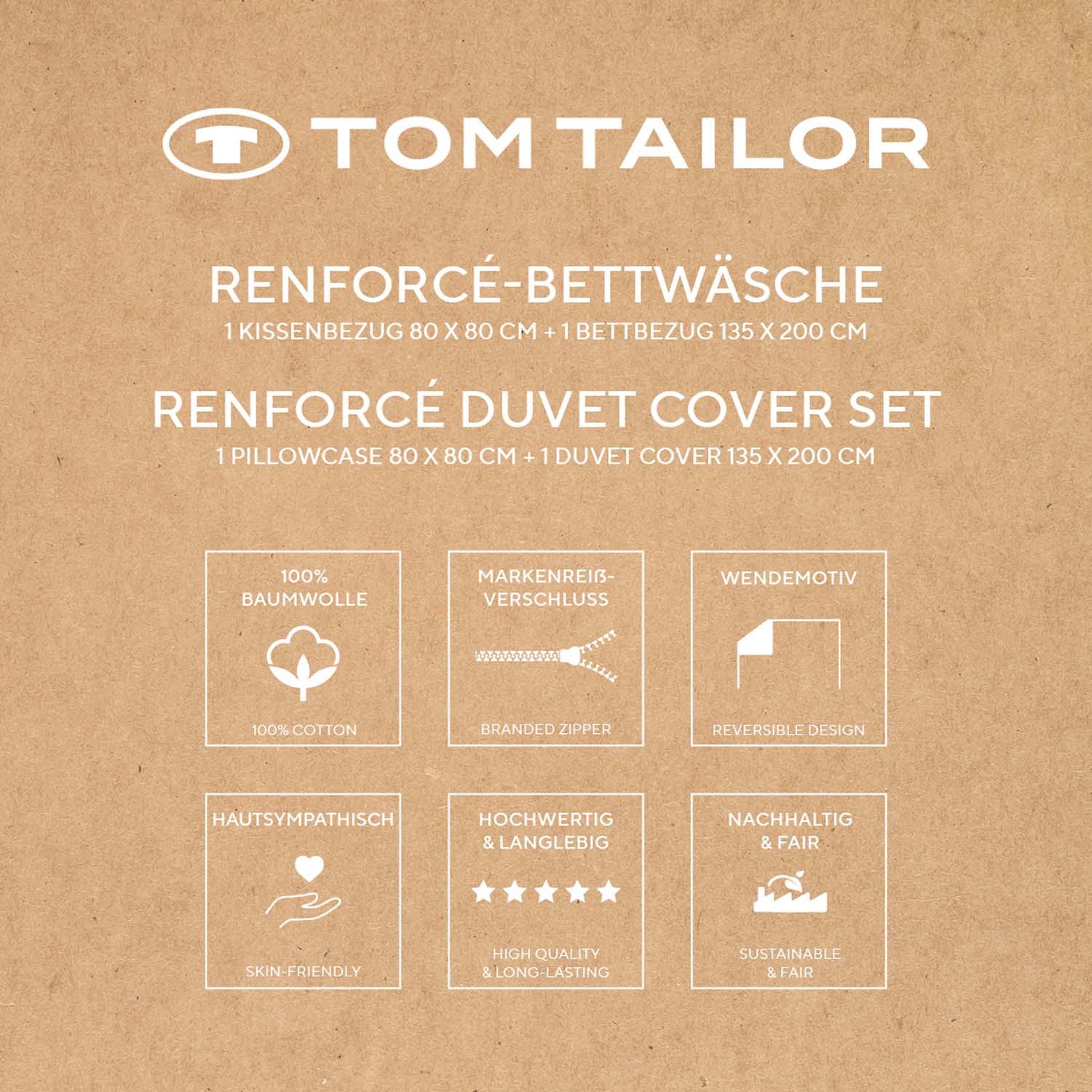 Produktbild Tom Tailor Bettwäsche Renforce 80x80cm, 135x200cm 4 von 9
