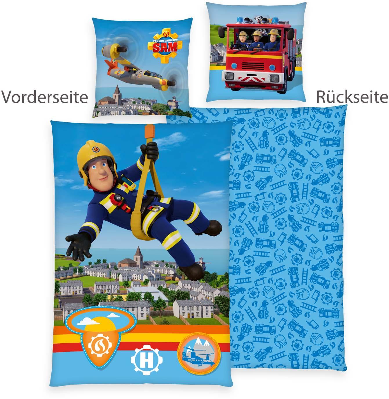 Produktbild Feuerwehrmann Sam Kinderbettwäsche 70x90cm, 140x200cm 8 von 9