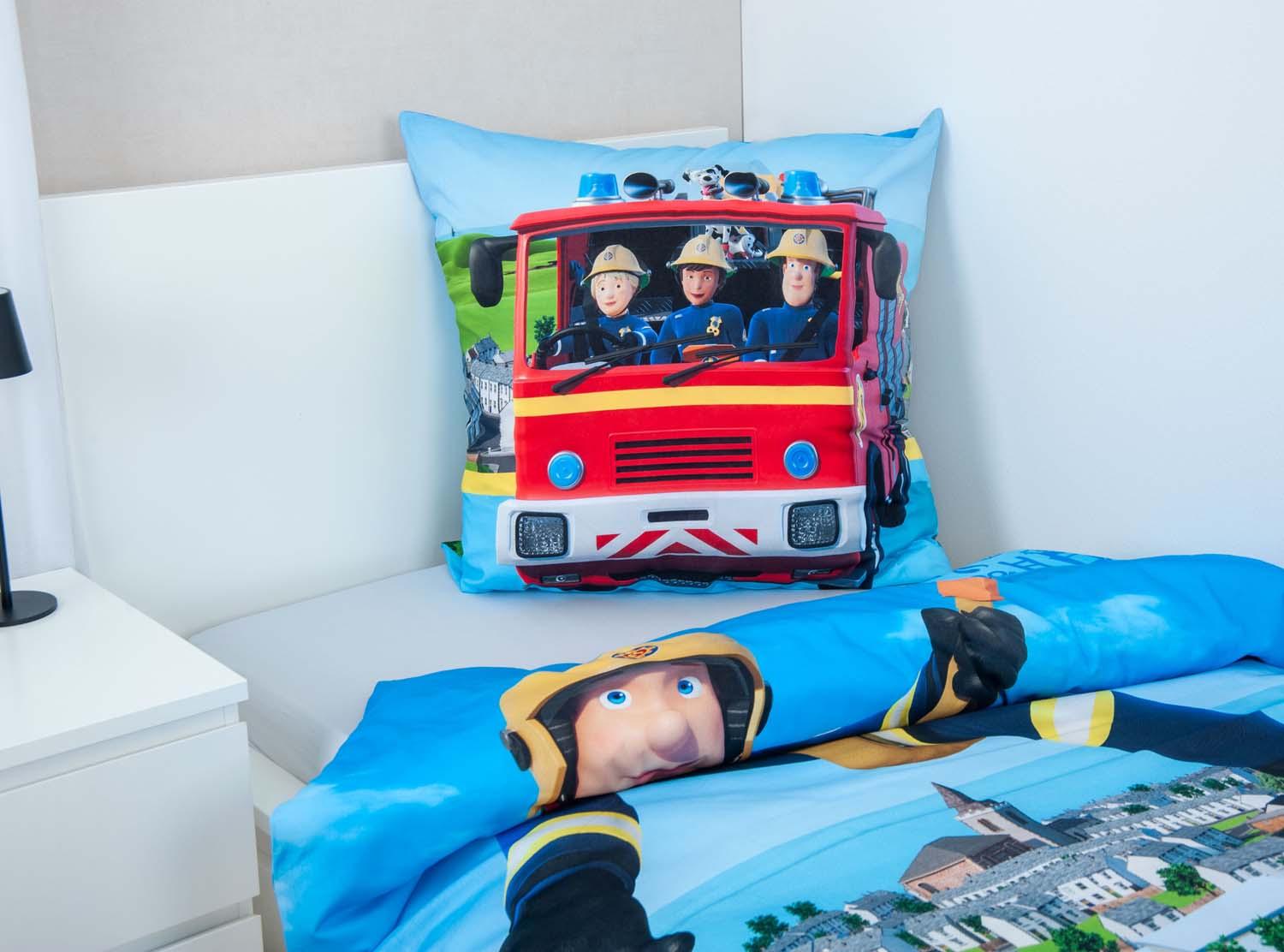 Produktbild Feuerwehrmann Sam Kinderbettwäsche 70x90cm, 140x200cm 5 von 9