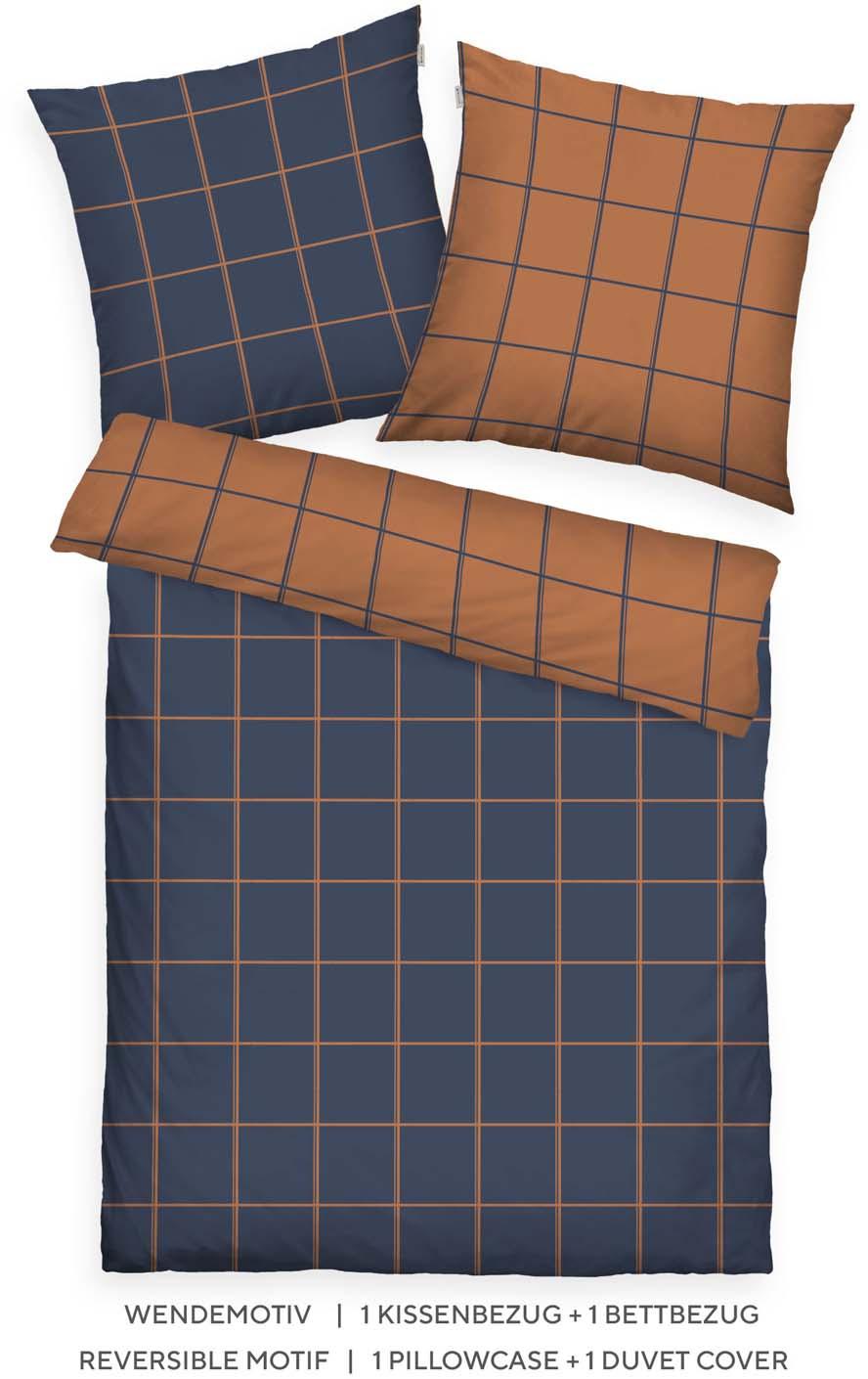Tom Tailor Flanell Bettwäsche Karo MIG LARGE CHECK 70x90cm, 140x200cm