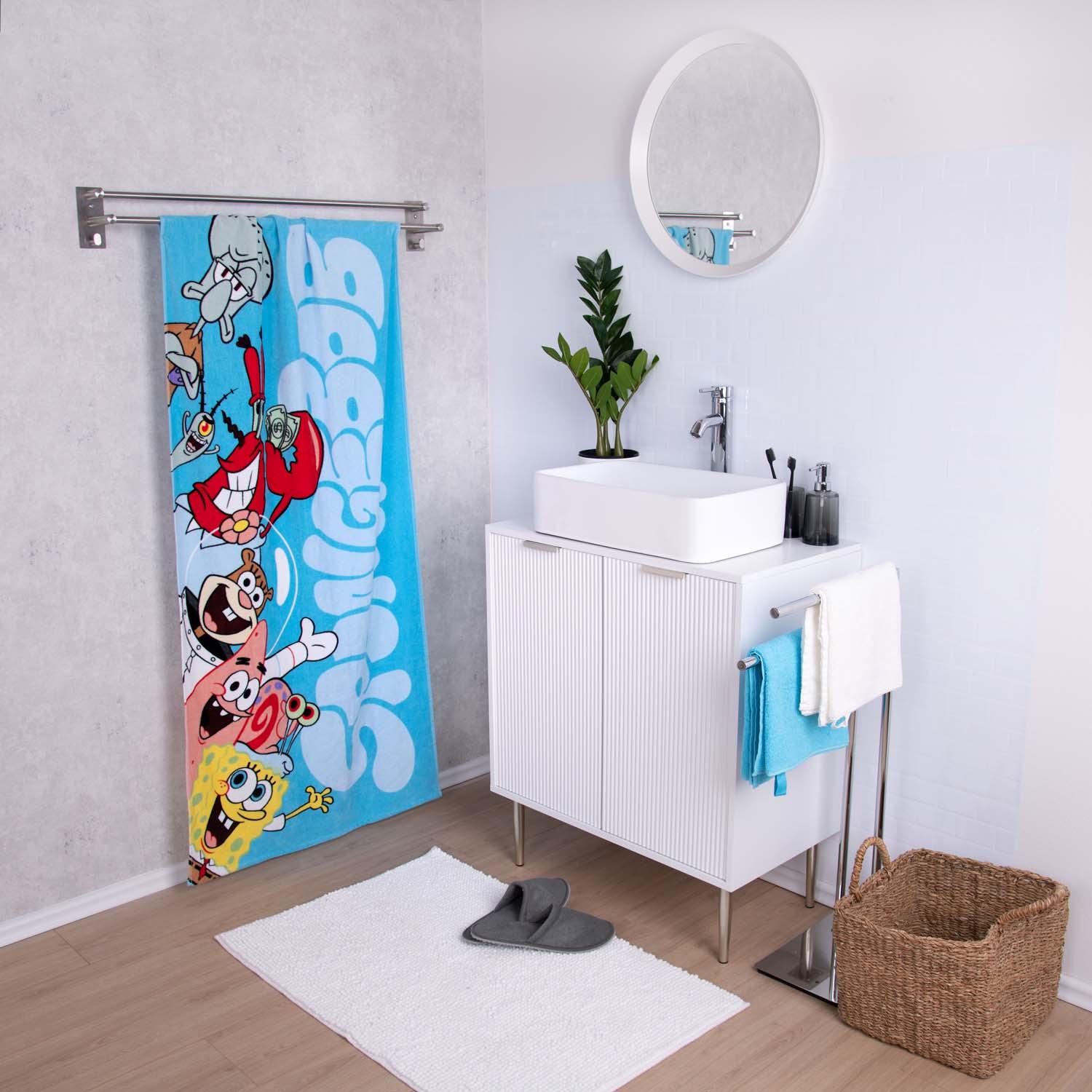Produktbild Strandtuch Spongebob Schwammkopf 75x150 cm 7 von 8