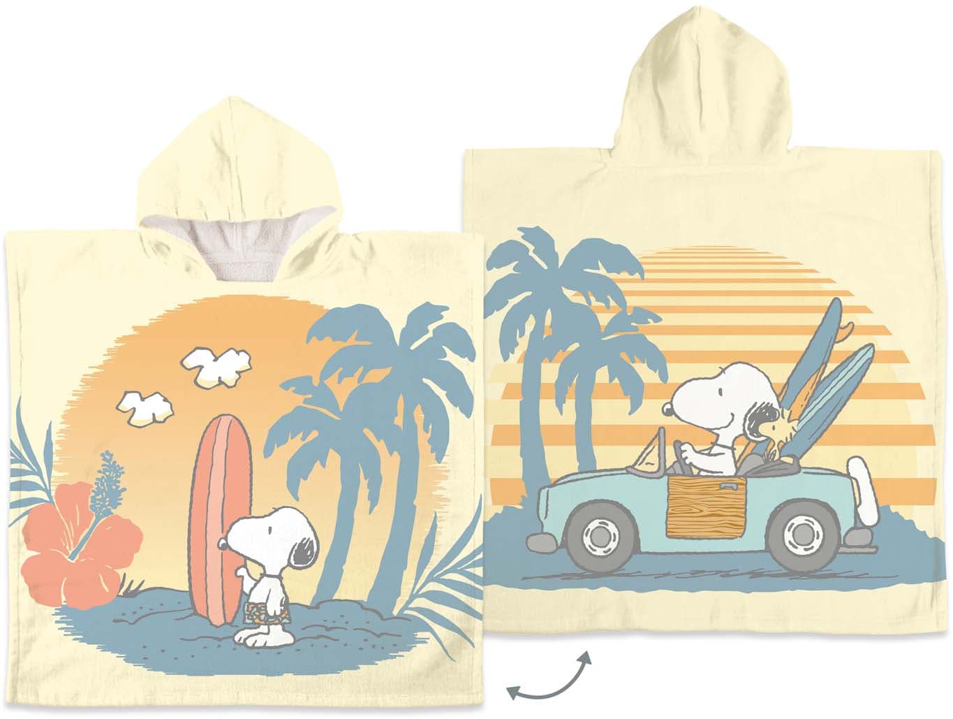 Peanuts Kinder Badeponcho 60x120cm