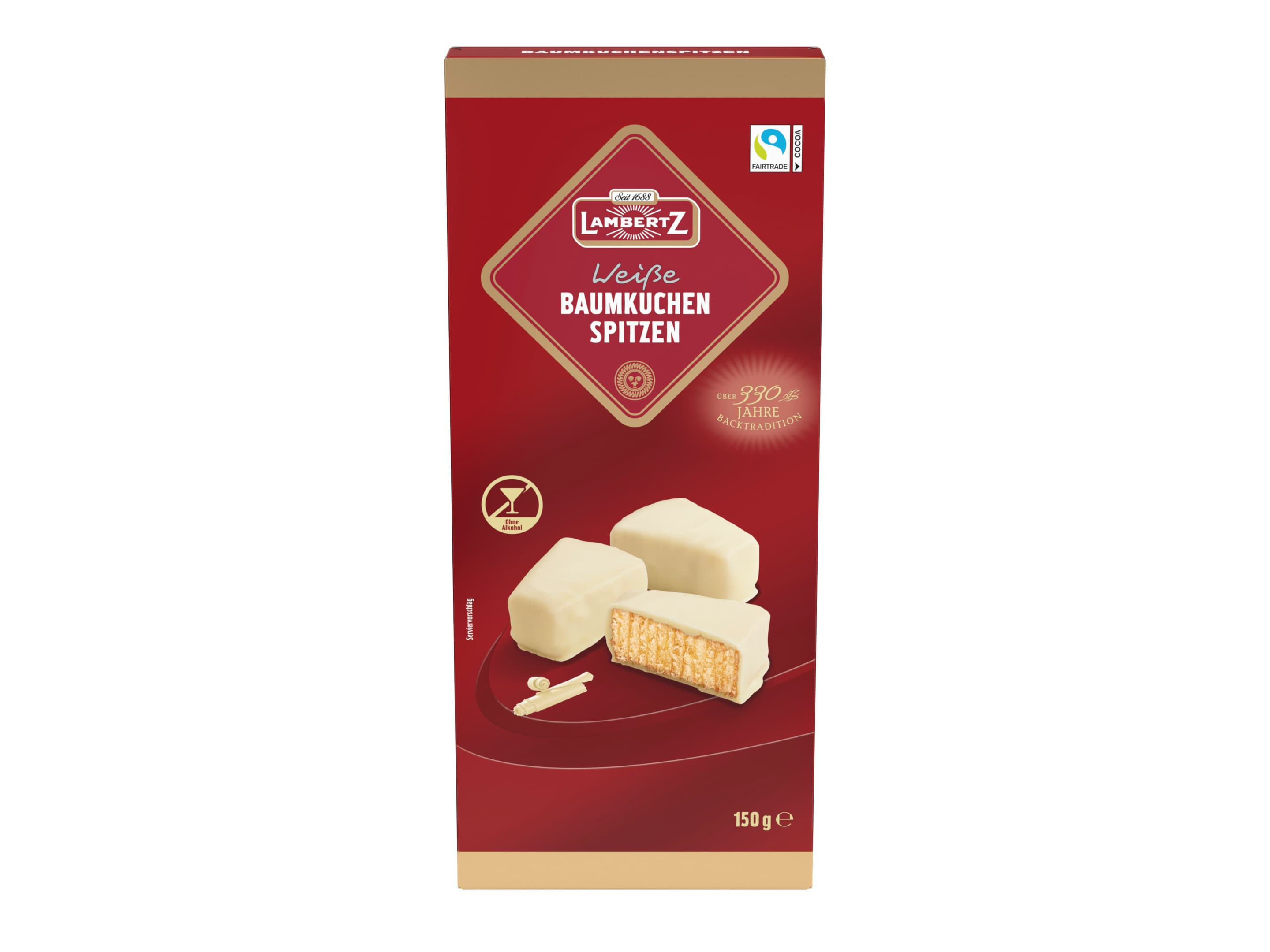 Lambertz Baumkuchen-Spitzen weiße Schokolade