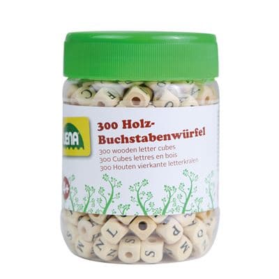 Lena - 32009 Holz-Buchstabenwürfel - 300-tlg.