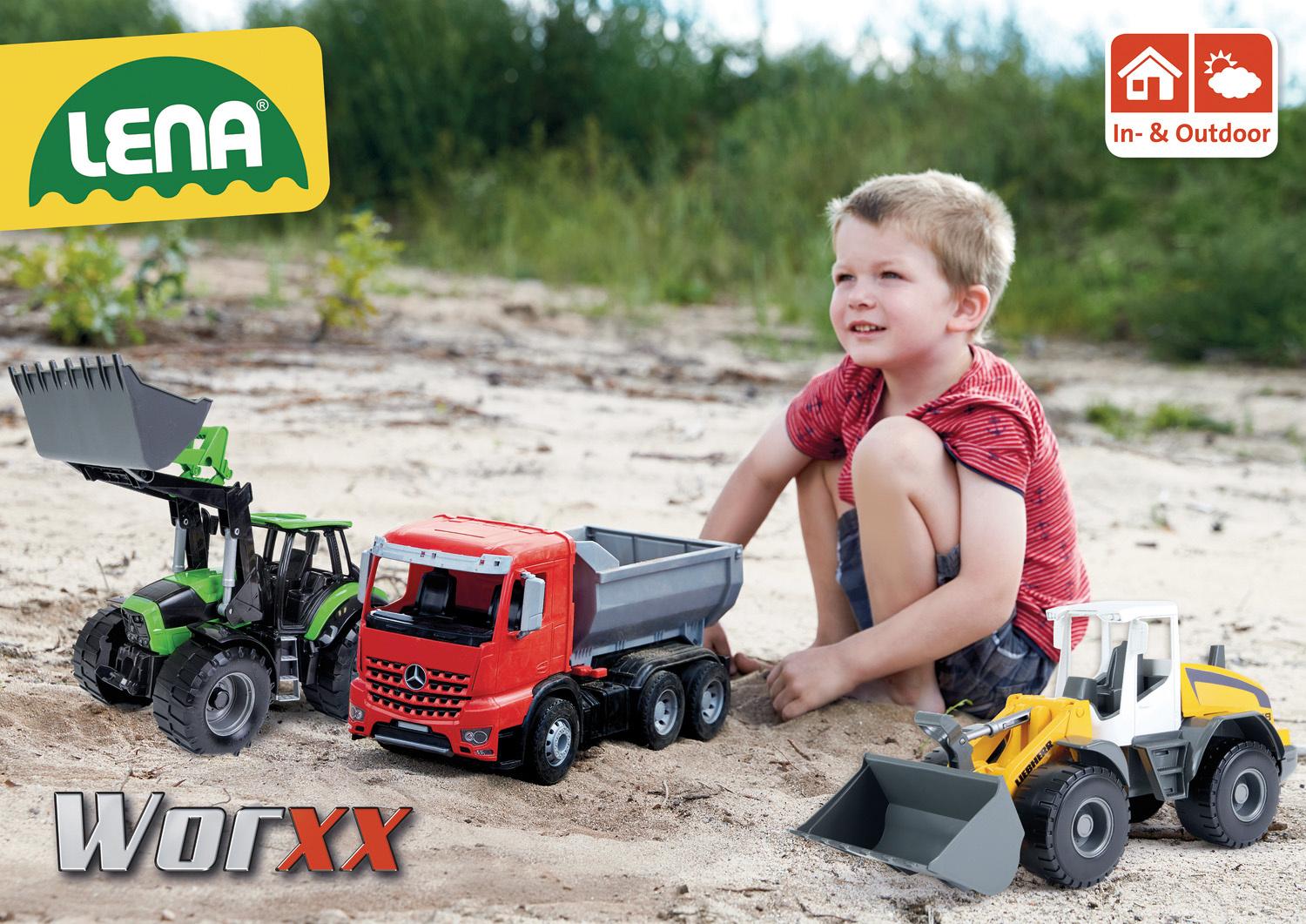 Produktbild Lena - Fahrzeuge - Worxx Bagger Modell Liebherr A918 Litronic, Schauk. 7 von 9