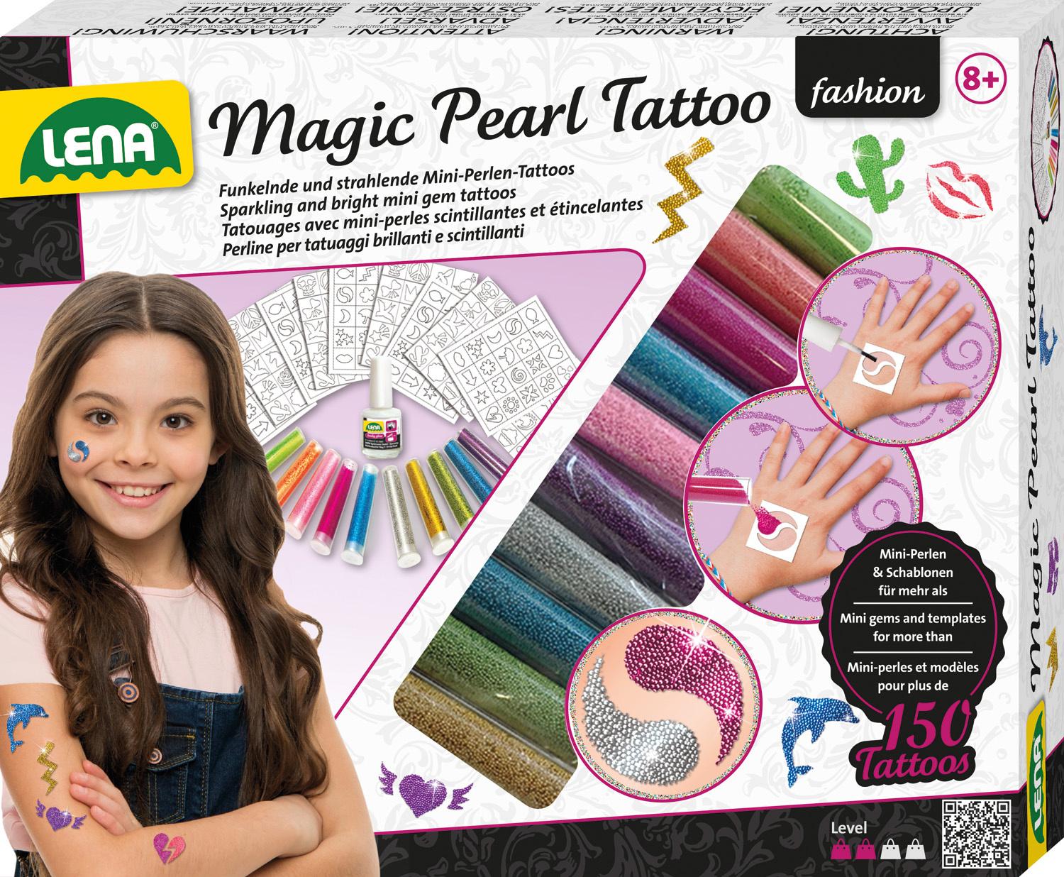 LENA Magic Pearl Tattoo, Faltschachtel; 42442