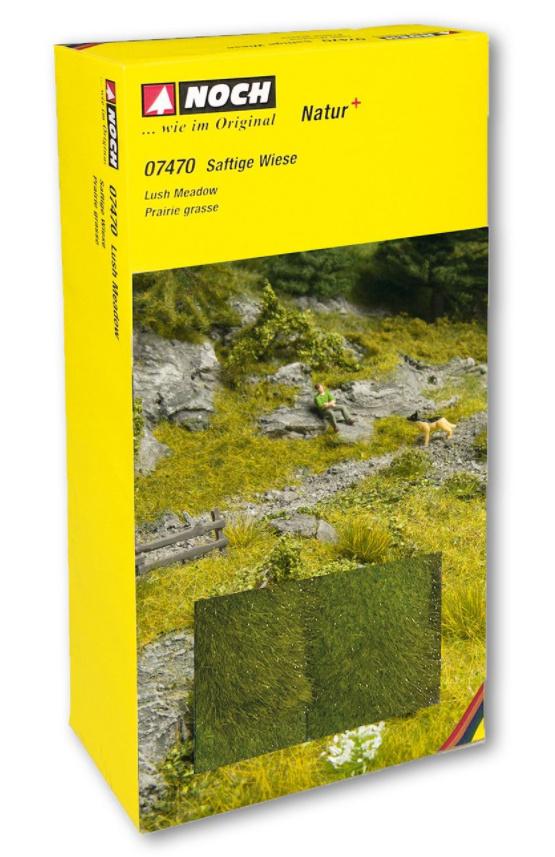 Produktbild NOCH 07470 - H0 - TT - N - Z - 0 - G - Natur+"Saftige Wiese", 2 Stück, jeweils 25 x 25 cm 2 von 2