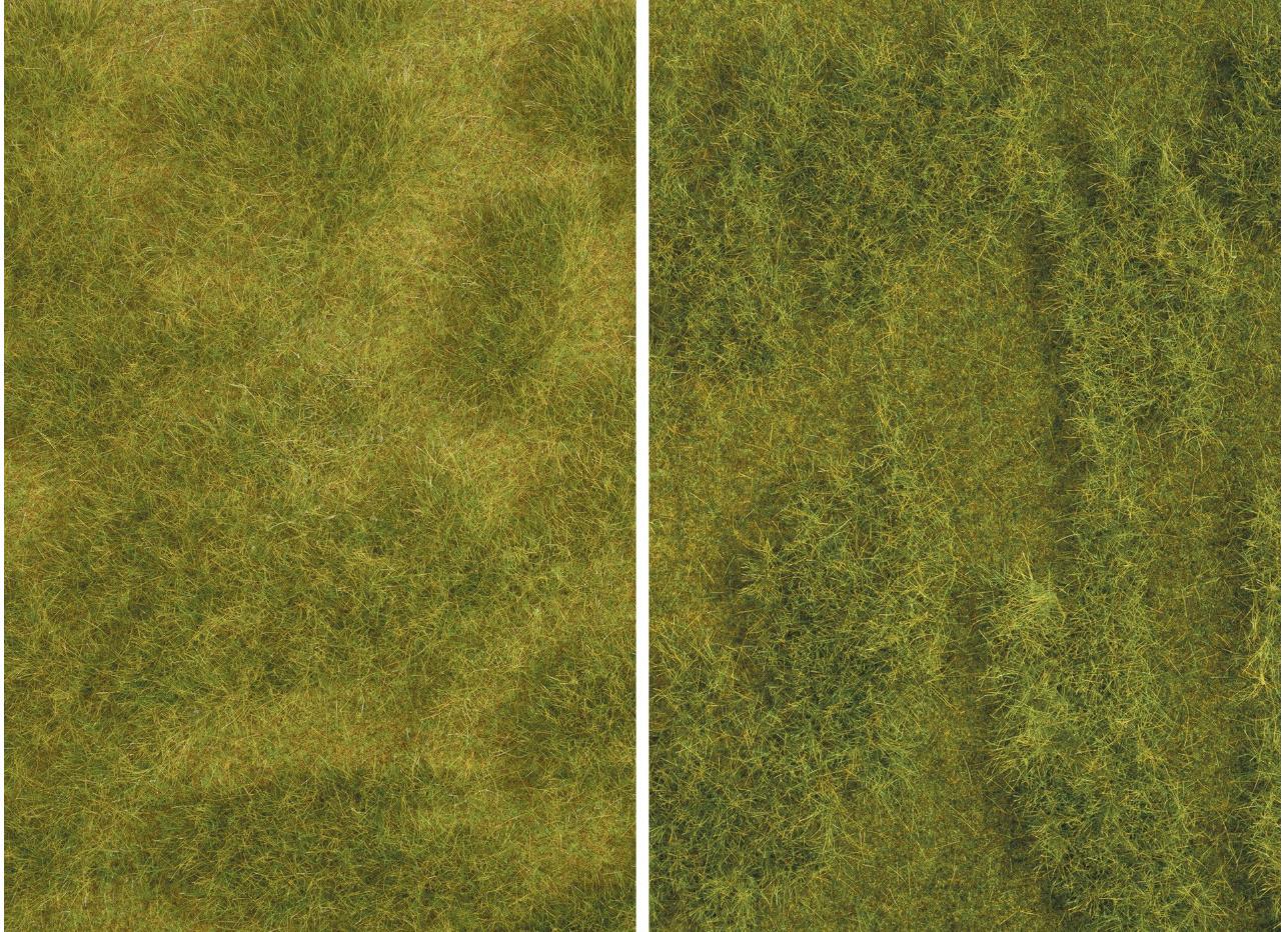 NOCH 07470 - H0 - TT - N - Z - 0 - G - Natur+"Saftige Wiese", 2 Stück, jeweils 25 x 25 cm