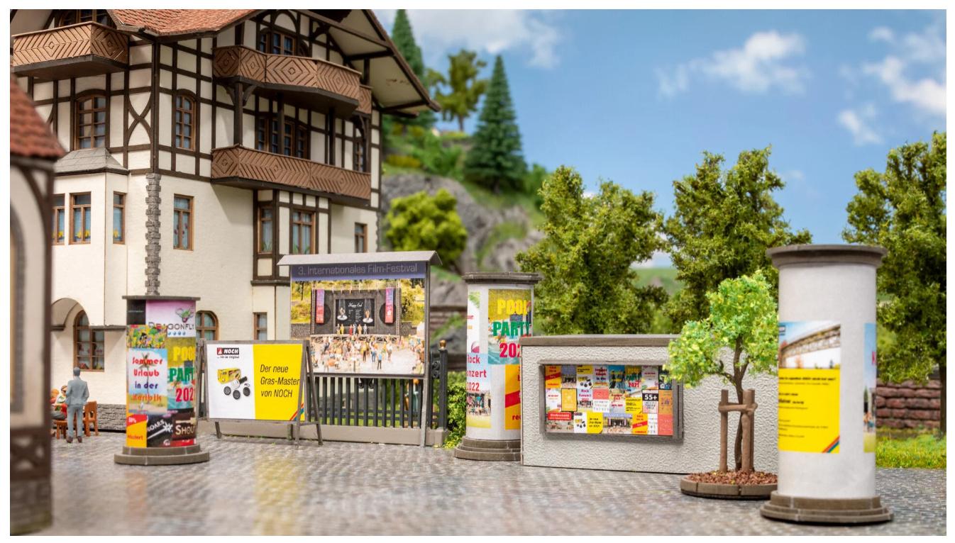 Produktbild NOCH 14217 H0 Litfaßsäulen&Werbewände 2 von 2