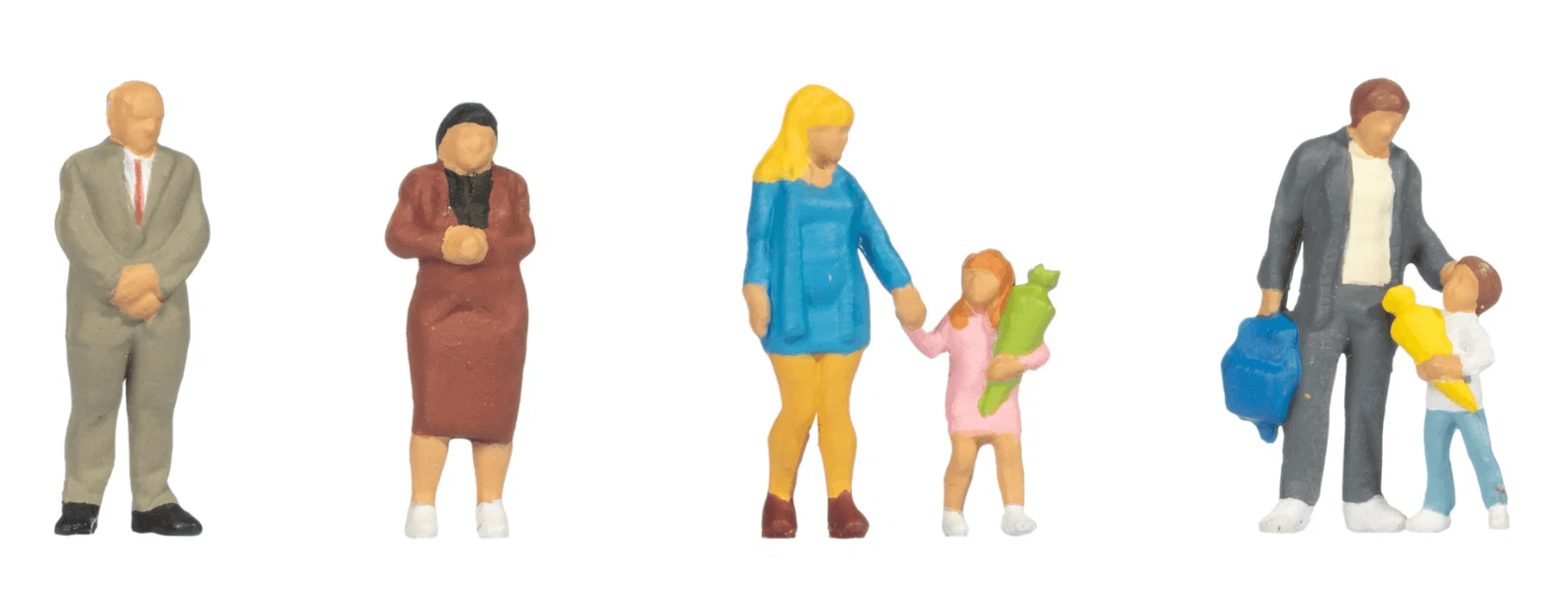 NOCH 15415 H0 Einschulung Figuren-Set, handbemalt, Spur H0 1:87