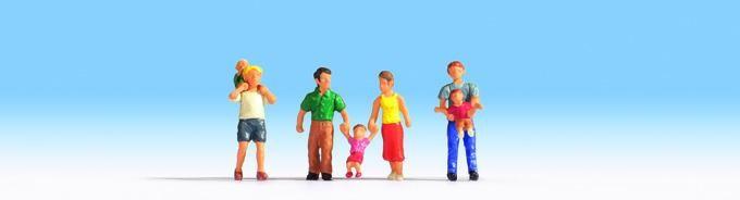 NOCH 15592 H0  FIGUREN - Eltern&Kinder, 7 Figuren