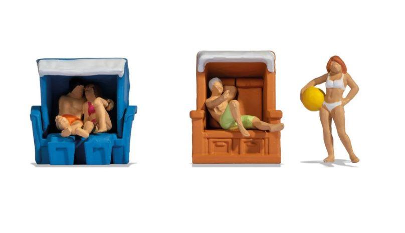 NOCH 15852 H0 FIGUREN Im Strandkorb