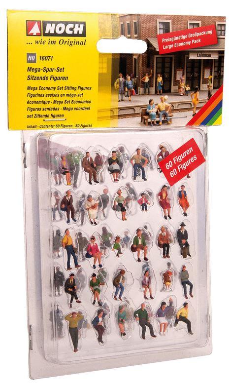 Produktbild NOCH 16071 H0 FIGUREN - Mega-Spar-Set"Sitzende" 2 von 3