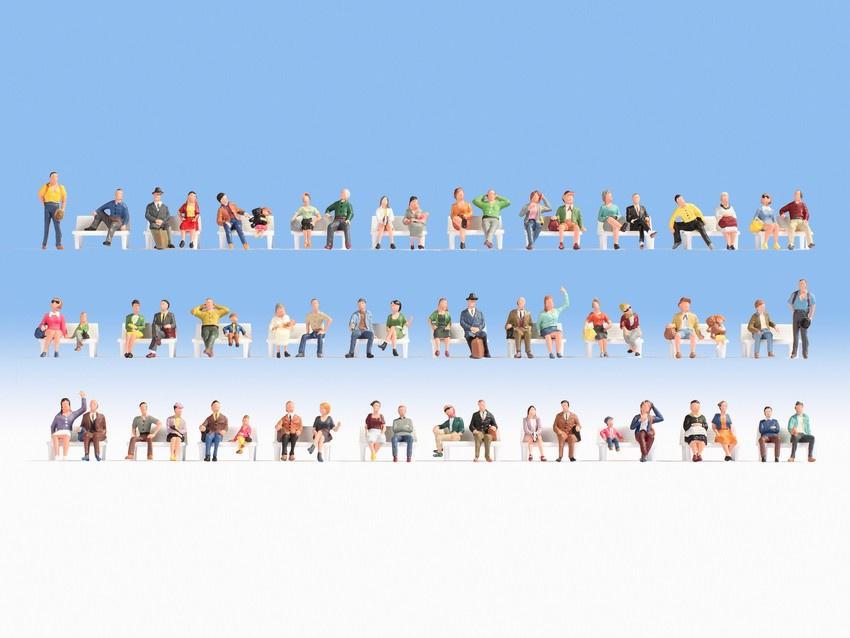 Produktbild NOCH 16071 H0 FIGUREN - Mega-Spar-Set"Sitzende" 3 von 3