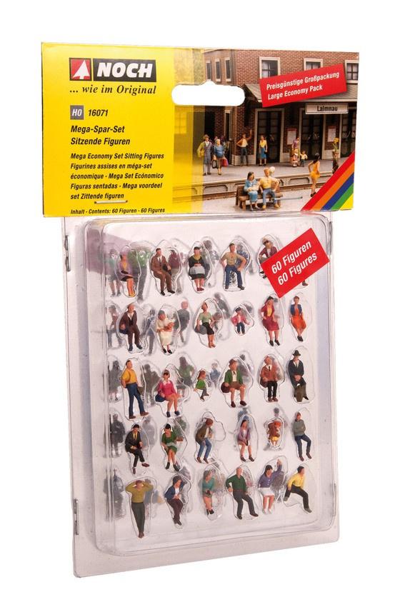 NOCH 16071 H0 FIGUREN - Mega-Spar-Set"Sitzende"