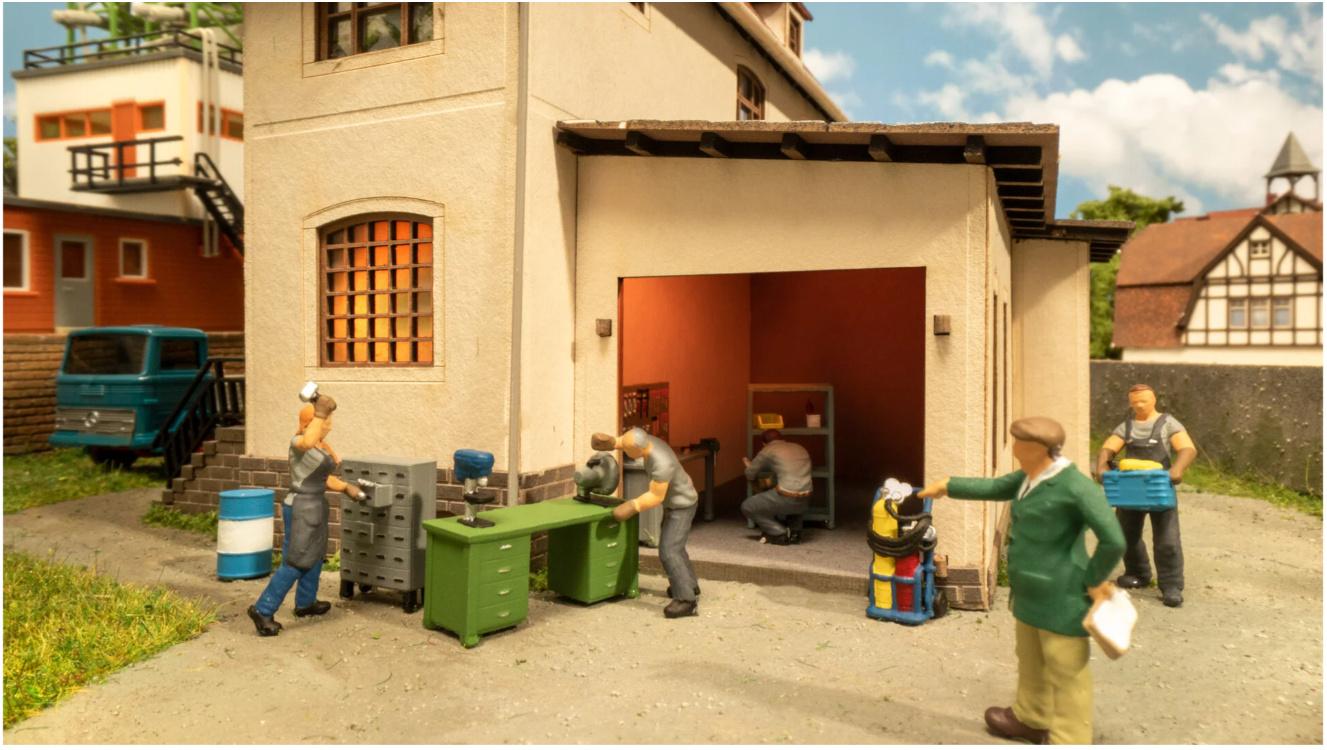 Produktbild NOCH 16250 H0 Figuren-Themenwelt"Werkstatt" 2 von 2