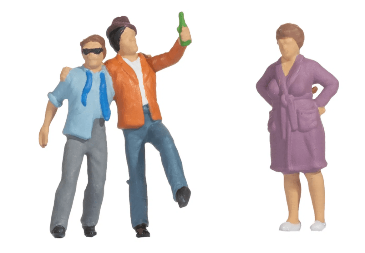 NOCH 16606 H0 Funny-Scenes „Saufbrüder“