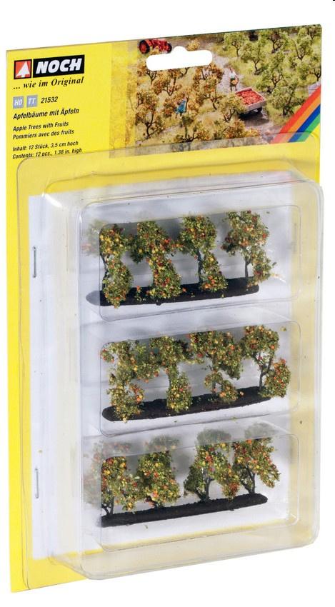 NOCH 21532 H0 - Plantagenbäume mit Äpfeln