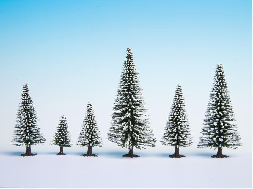 Produktbild NOCH 26828 H0 - Schneetannen, 25 Stück, 5 - 14 cm H0ch 2 von 4