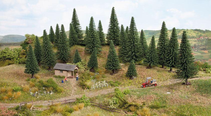 Produktbild NOCH 26920 H0 - Modelltannen, 10 Stück, 5 - 14 cm H0ch 2 von 4