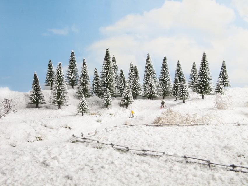 Produktbild NOCH 26928 H0 - Schneetannen, 10 Stück, 5 - 14 cm H0ch 3 von 3