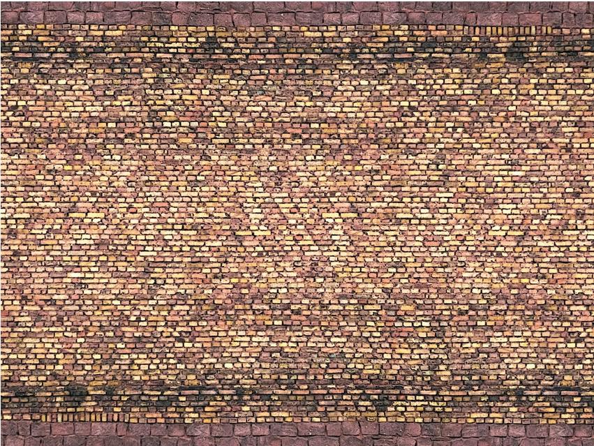 NOCH 56605 H0 - 3D-Kartonplatte “Ziegel”