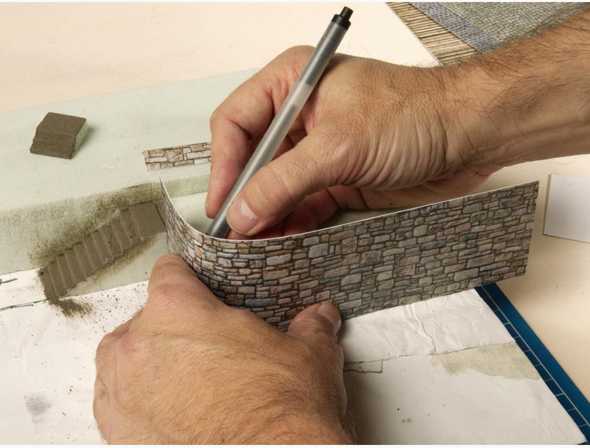 Produktbild NOCH 56640 H0 - 3D-Kartonplatte “Bruchsteinmauer” bunt, 25 x 12,5 cm 3 von 3