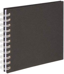 HAMA Fotoalbum Spiral Fine Art Schwarz&18,5 x 15 cm