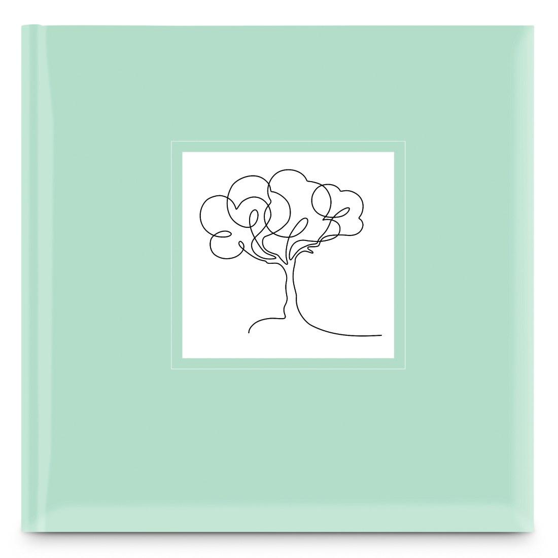 Produktbild HAMA Jumbo-Album"Colorful Lineart", 30x30 cm, 80 weiße Seiten, Grün 2 von 2