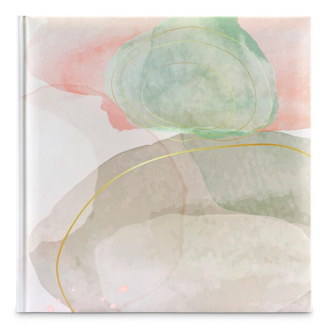Produktbild HAMA Buch-Album"Watercolor", 25x25 cm, 50 weiße Seiten, Grün 2 von 2