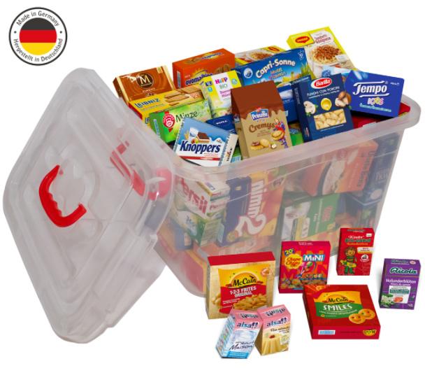 Tanner - Big Value Box, Ausstattung für Kinder-Kaufladen, mit ca. vierzig Marken-Miniaturen