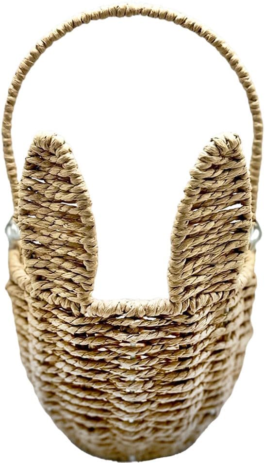 Runder Korb mit Hasenohren