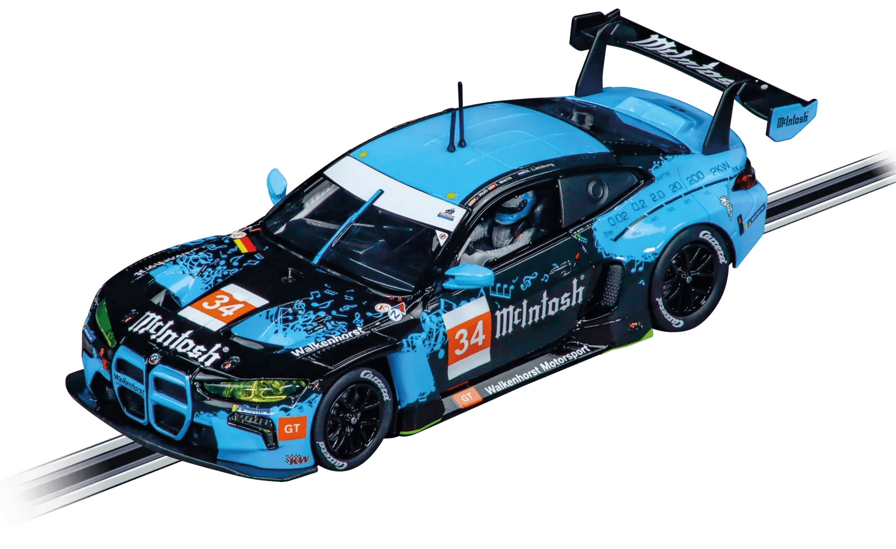 Carrera Evolution BMW M4 GT3 Walkenhorst Motorsport No. 34, Slotcar 1:32