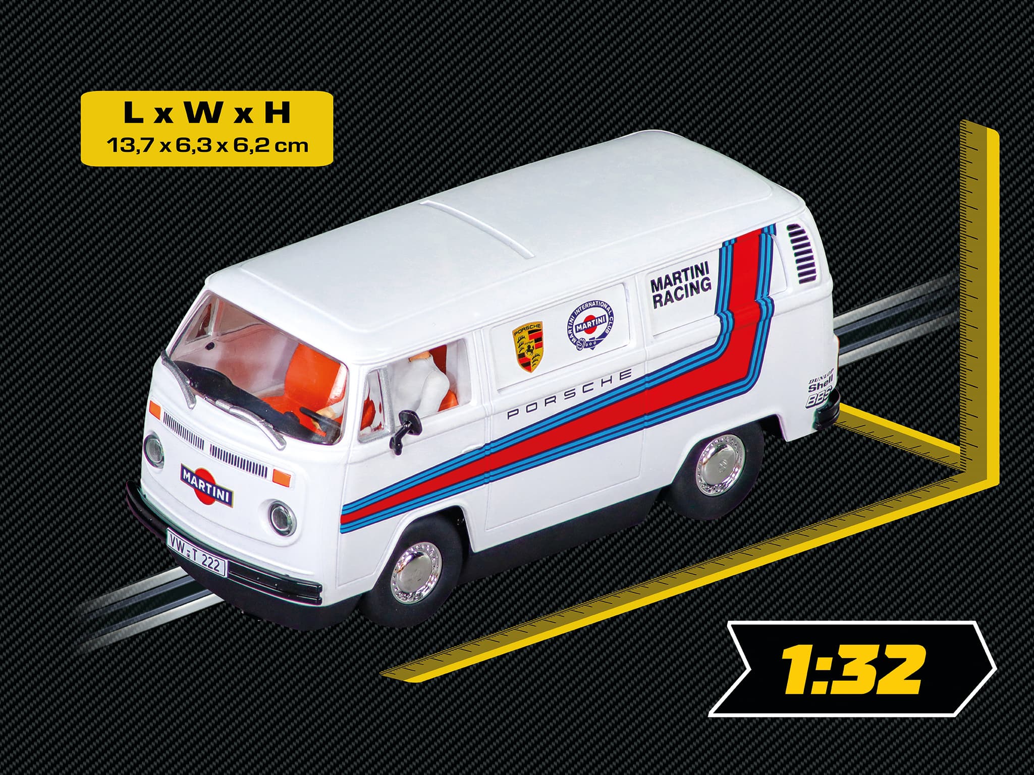 Produktbild Carrera Evolution - VW Bus T2b 'Martini Racing' 3 von 3